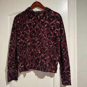 BNWT Sanctuary Leopard Print Hooded Sweater